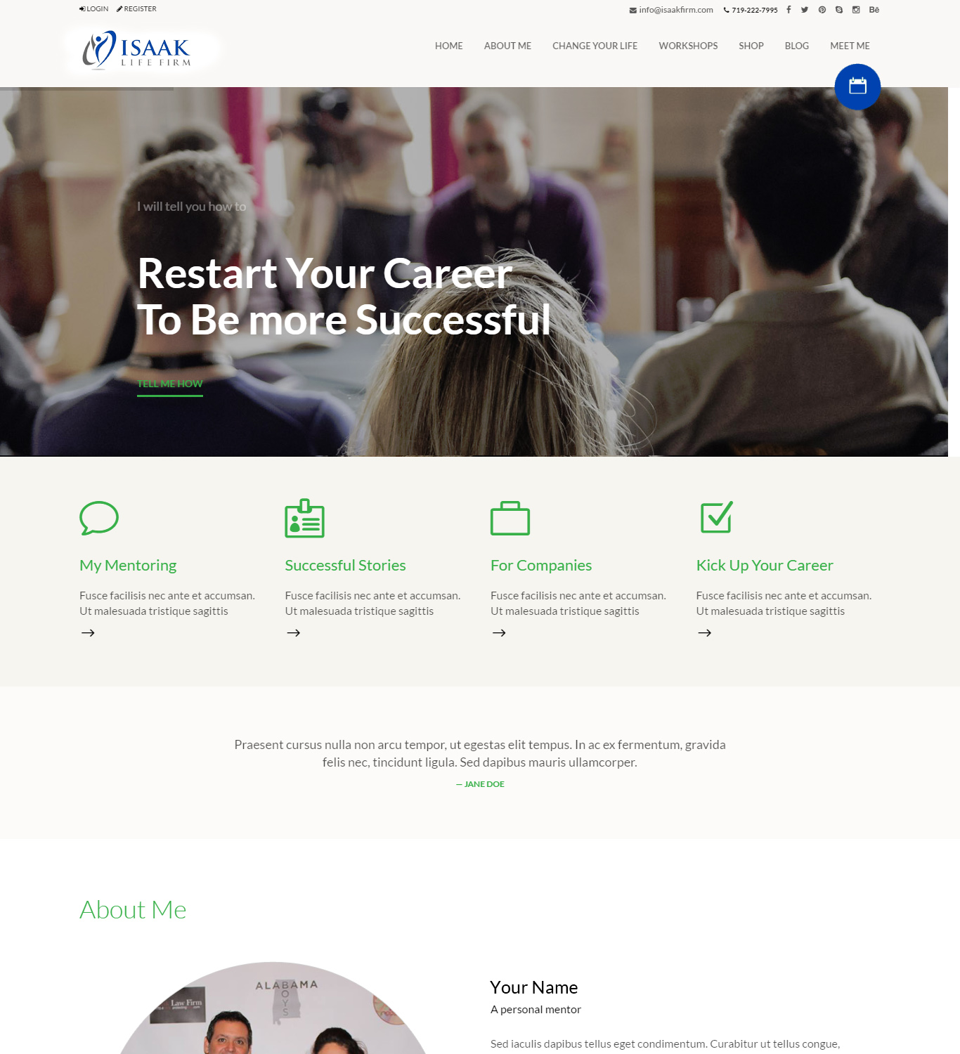 Diseño Web por ArunKoshti para Isaak life firm | Diseño #13166283