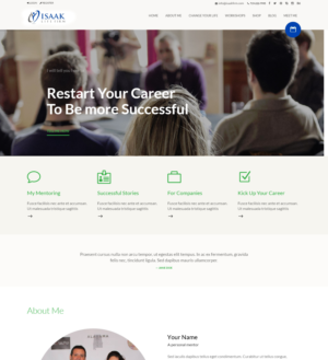 Web Design by ArunKoshti for Isaak life firm | Design: #13166283