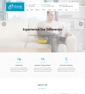 Web Design by ArunKoshti for Isaak life firm | Design: #13166384