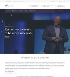 Web Design by ArunKoshti for Isaak life firm | Design: #13186854