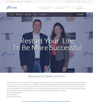 Web Design by ArunKoshti for Isaak life firm | Design #13197869