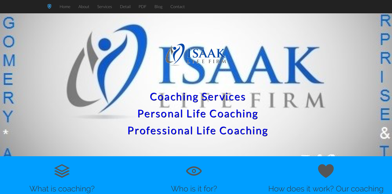 Web Design by Pierre Van't Slot for Isaak life firm | Design #13165793