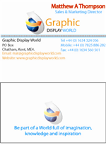 Business Card Design by R S for Graphic Display World | Design #31493