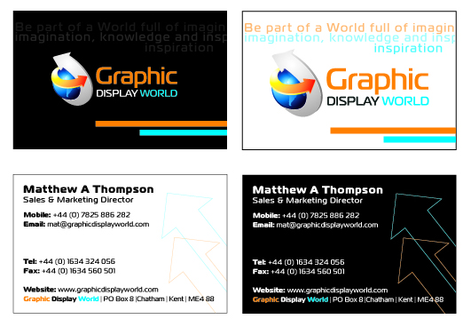 Business Card Design by OddSock Design for Graphic Display World | Design #35676