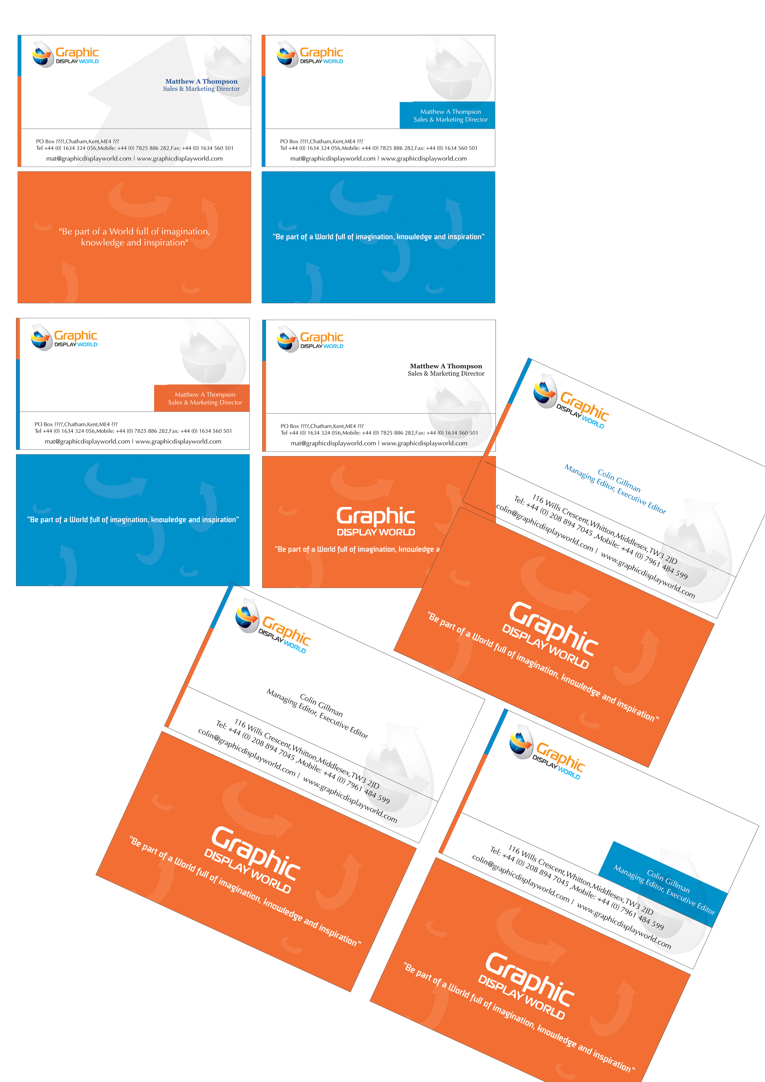 Business Card Design by achanta advertising for Graphic Display World | Design #31836