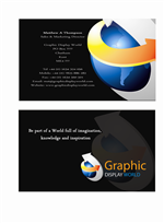 Business Card Design by Smitha Abraham for Graphic Display World | Design #31838