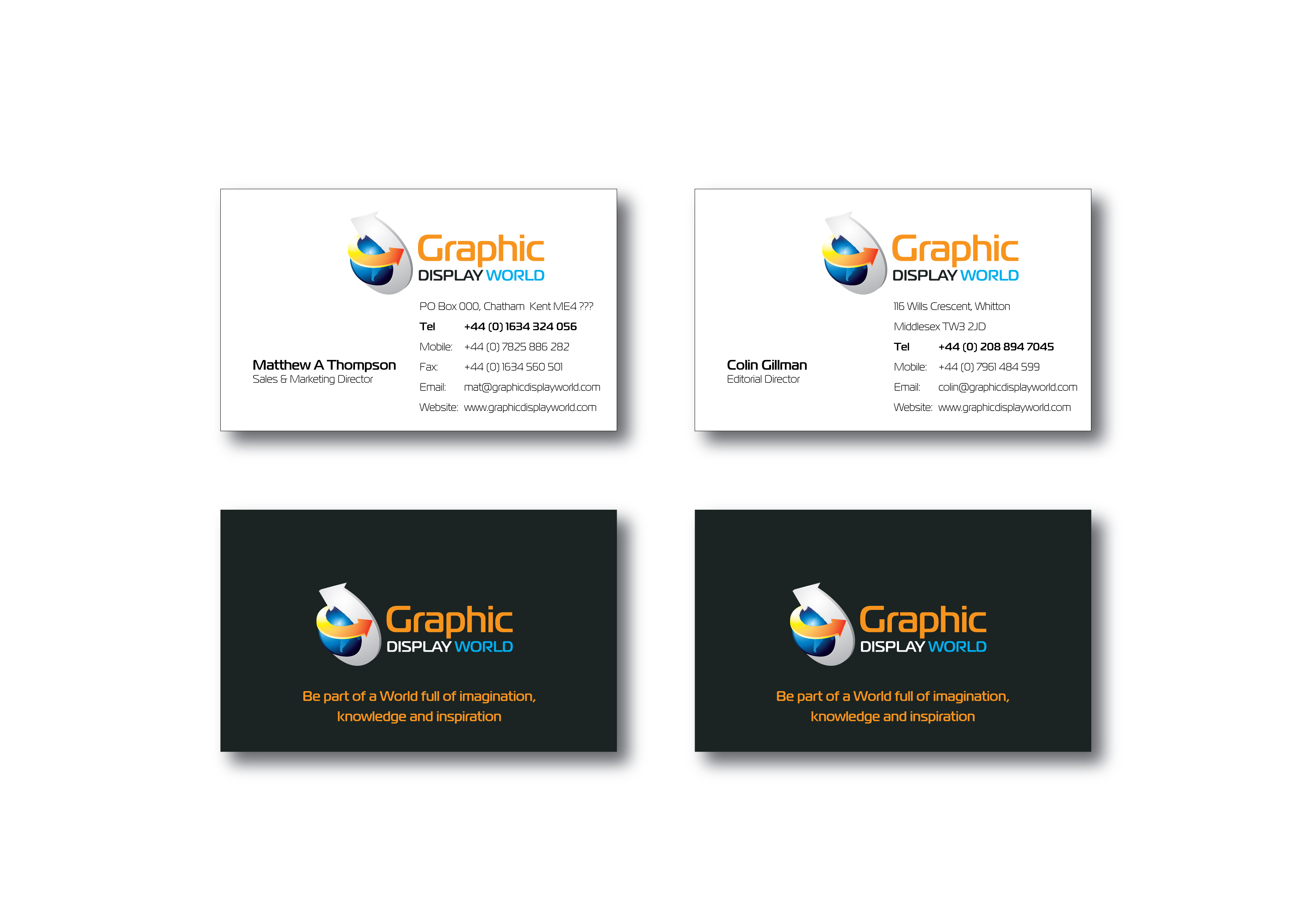 Business Card Design by S.R.Graphic Design for Graphic Display World | Design #32399