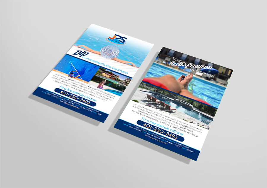 Design de Flyer par doodlebag pour JPS POOL SERVICE | Design #13231557