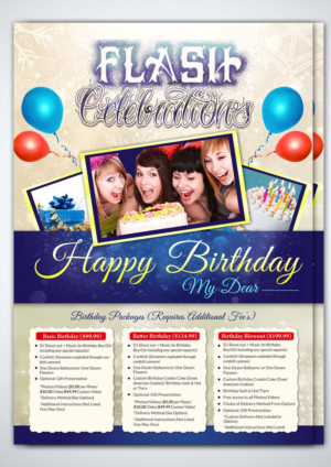 Diseño de Flyer por debdesign para Flash Celebrations | Diseño: #13157619