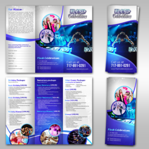 Diseño de Flyer por creative.bugs para Flash Celebrations | Diseño: #13159868