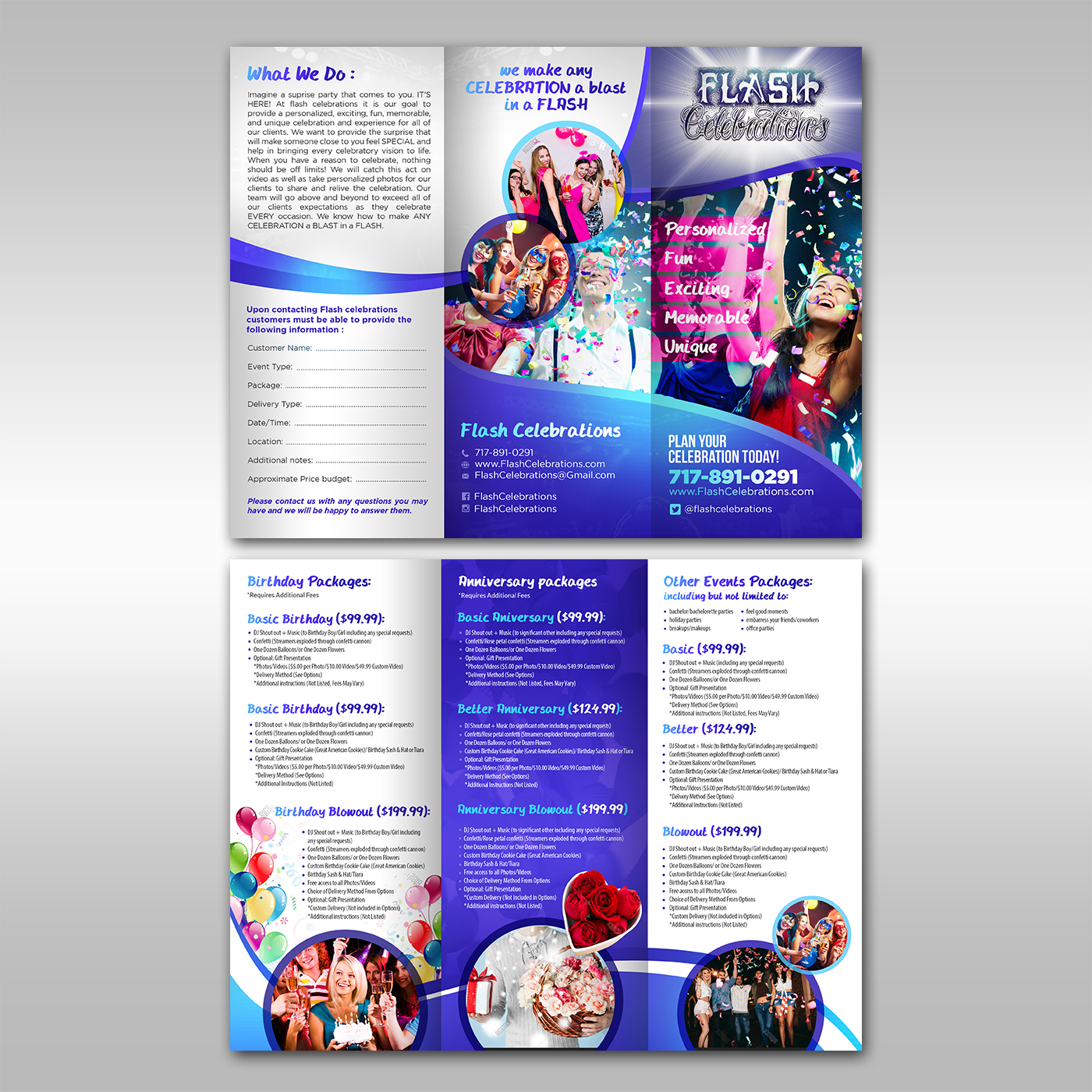 Flyer Design by creative.bugs for Flash Celebrations | Design #13241371