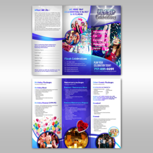 Diseño de Flyer por creative.bugs para Flash Celebrations | Diseño: #13342072