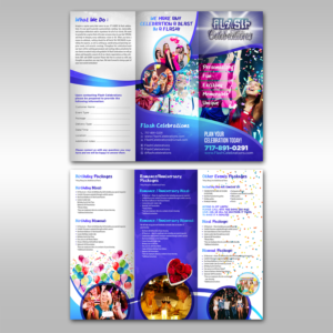 Diseño de Flyer por creative.bugs para Flash Celebrations | Diseño: #13367198