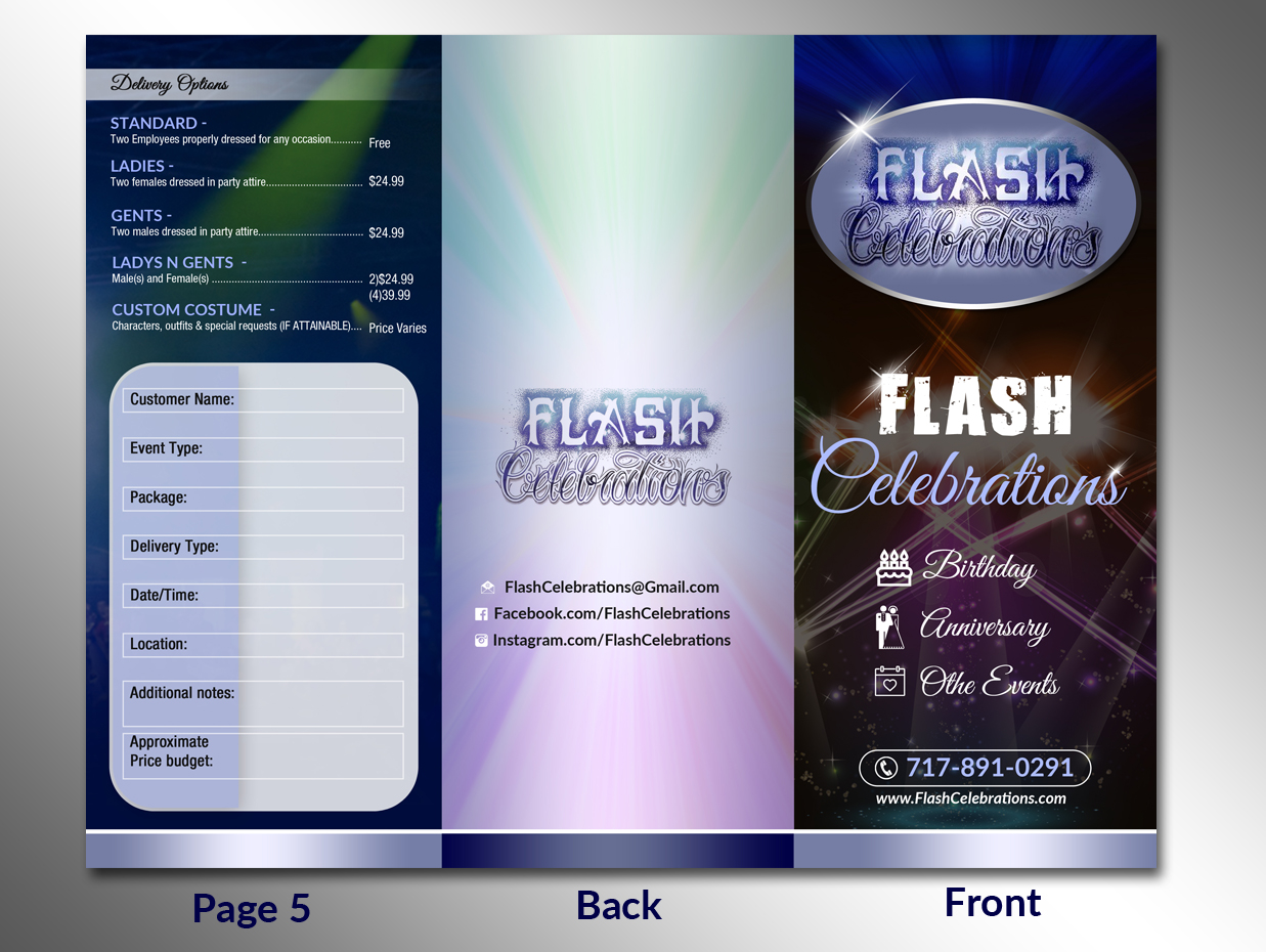 Flyer-Design von innovative earth für Flash Celebrations | Design #13168301