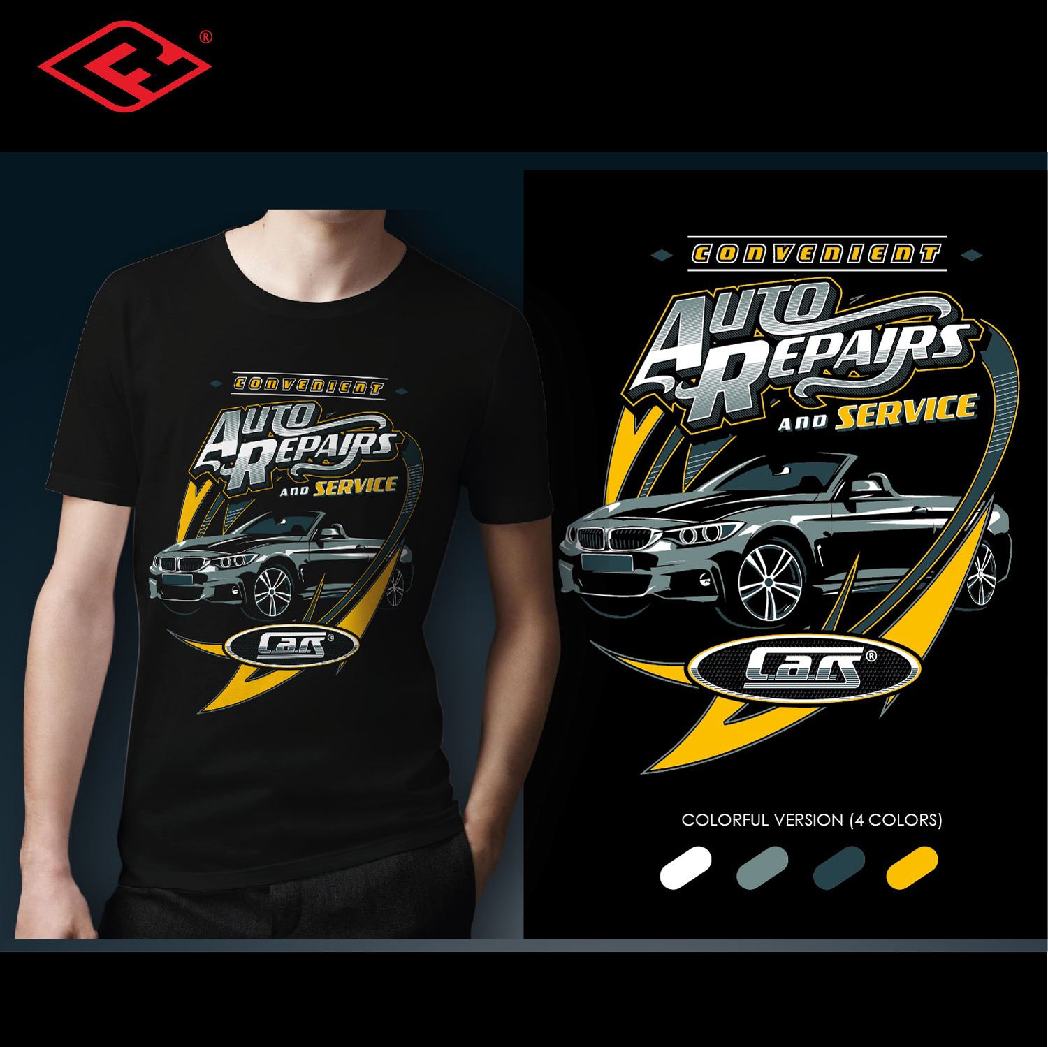 T-shirt Design by rickyxdesign for C.A.R.S | Design #13253426