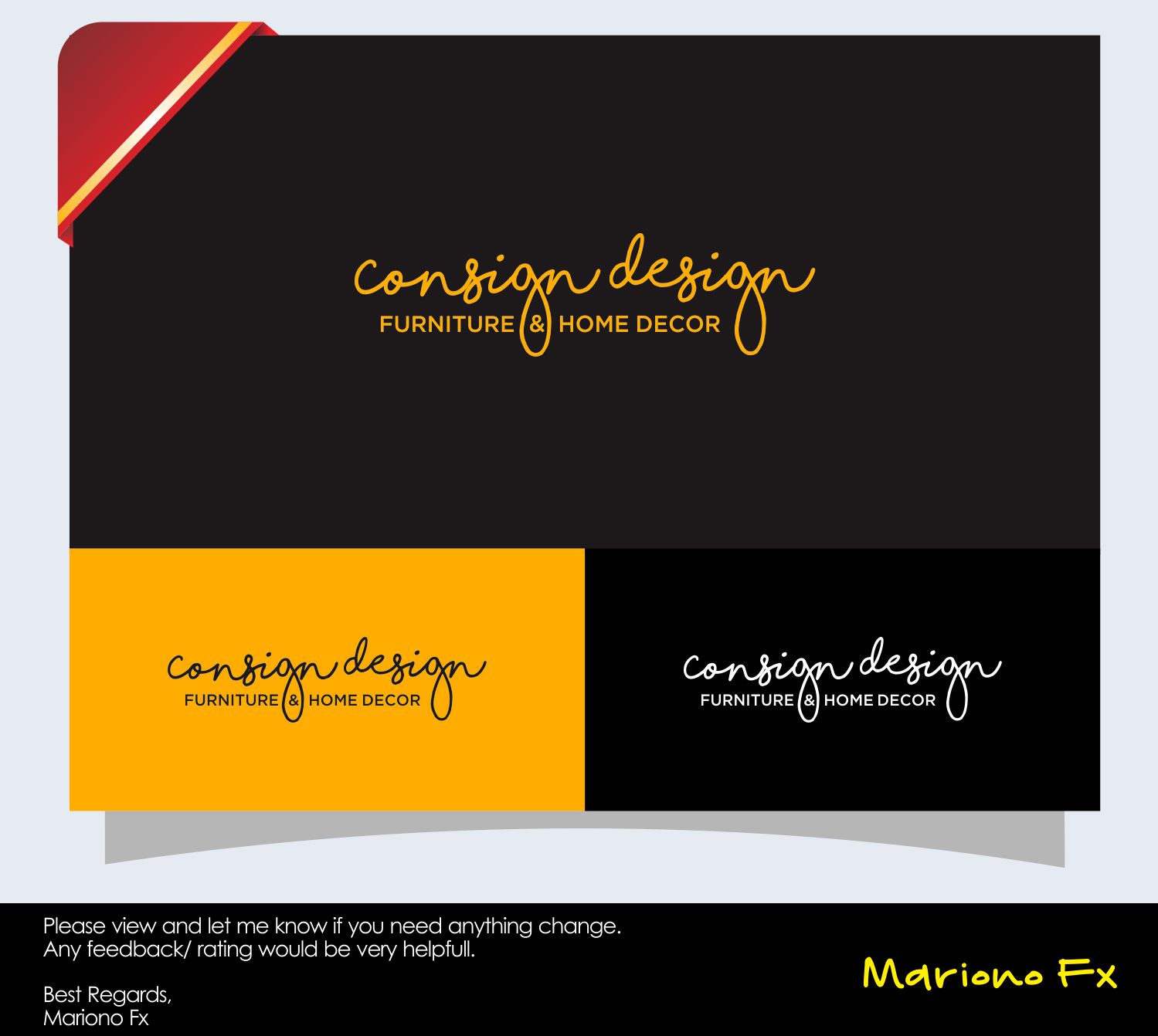 Logo Design by Mariono Fx for Consign Design | Design #13173003