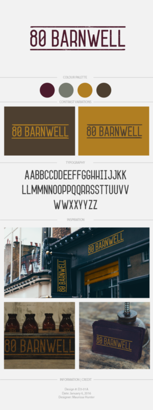 Logo Design by Maurissahunter for 80 Barnwell | Design #13249762
