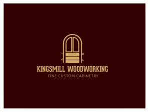 Kings Mill Woodworking or Kingsmill Woodworking/ fine custom cabinetry | Logo Design by wonderland