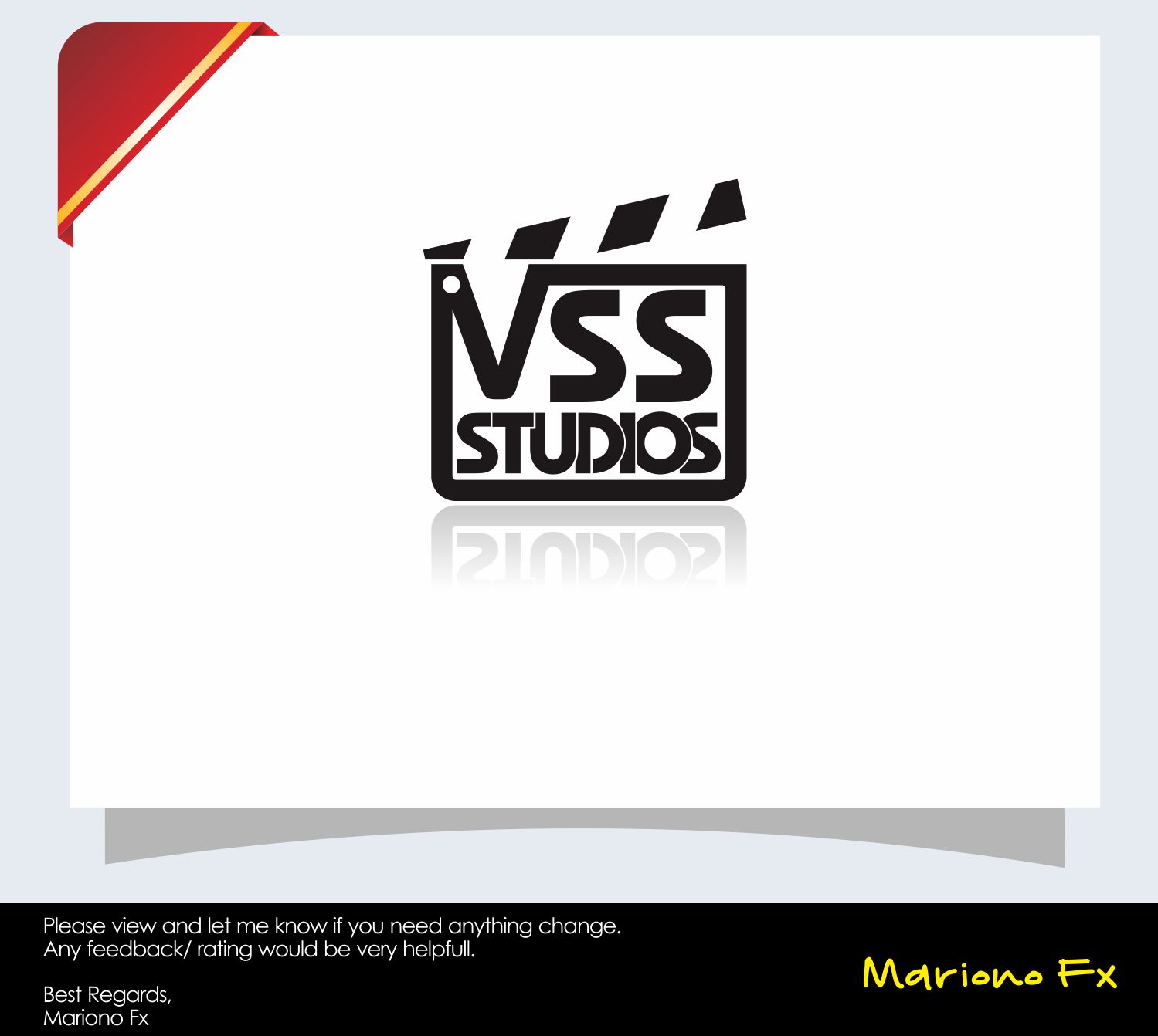 Logo Design by Mariono Fx for VSS Studios | Design #13182423
