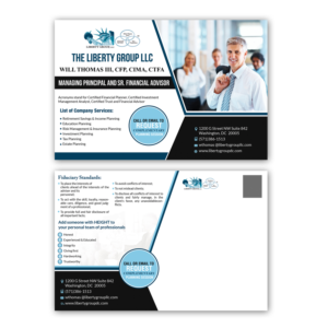 Postcard Design by creative.bugs for The Liberty Group, LLC | Design: #13167748