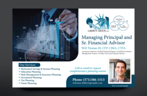 Postcard Design by rkailas for The Liberty Group, LLC | Design: #13190698