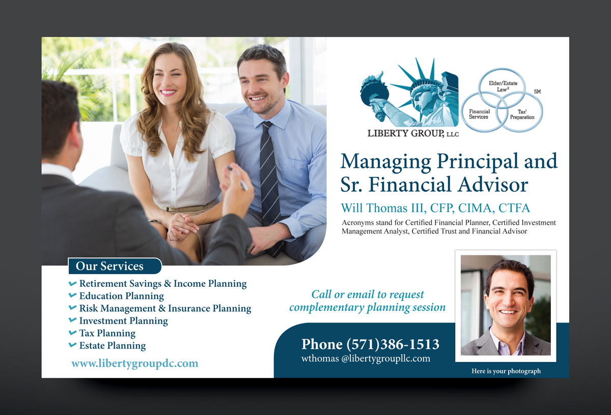Postcard Design by rkailas for The Liberty Group, LLC | Design #13190710