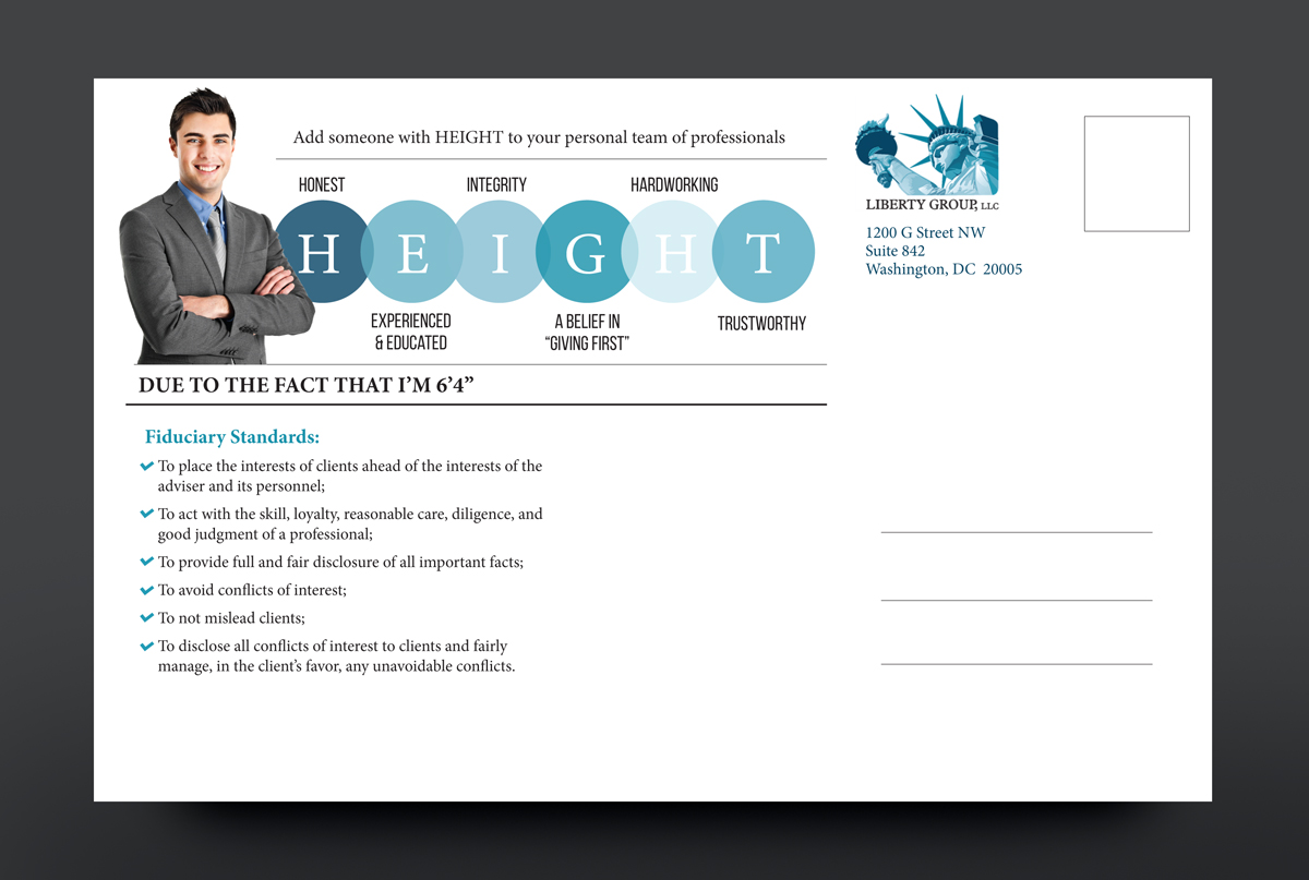 Postcard Design by rkailas for The Liberty Group, LLC | Design #13192367