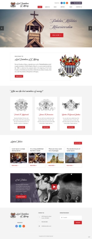 Web Design by pb for Lost Cavaliers of Mercy | Design: #13169428