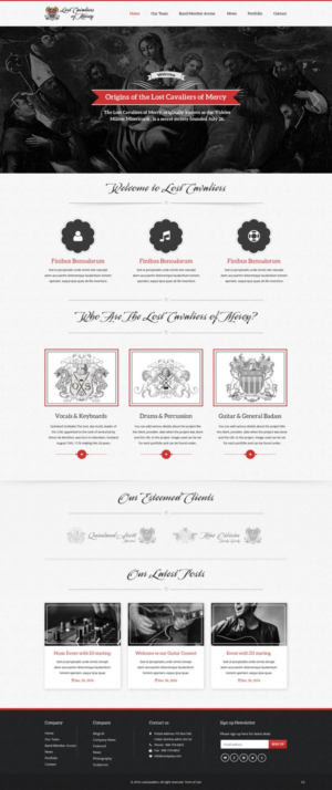 Web Design by pb for Lost Cavaliers of Mercy | Design: #13169442