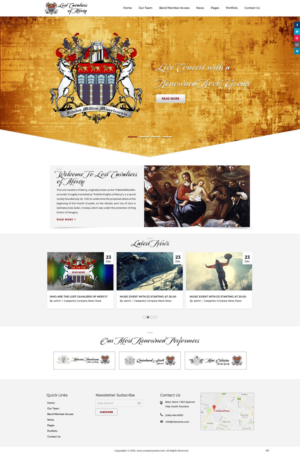 Web Design by pb for Lost Cavaliers of Mercy | Design: #13169463