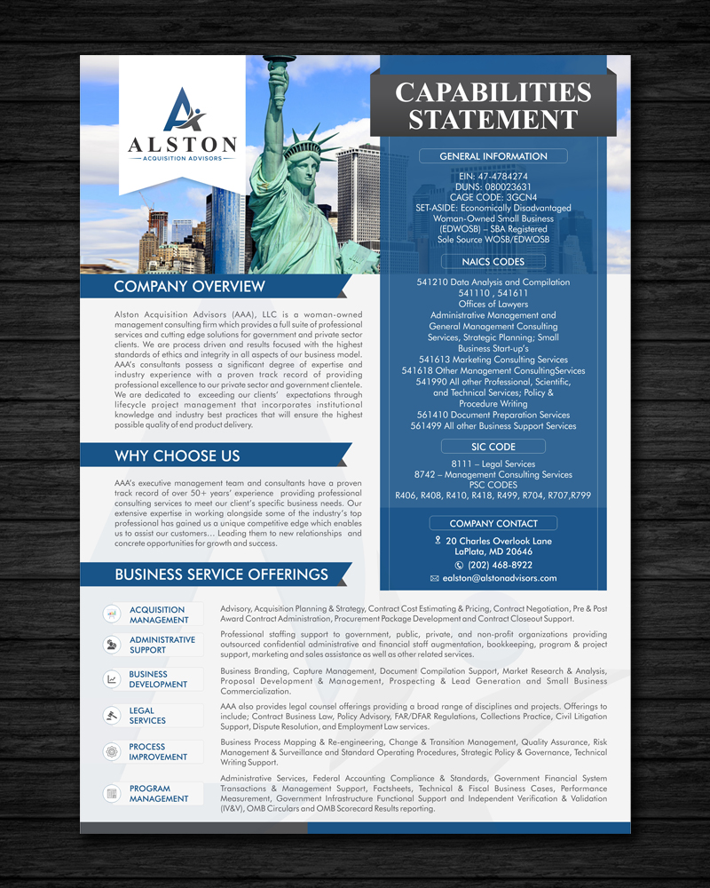 Design de Flyer par ecorokerz pour Alston Global Strategies LLC | Design #13306617