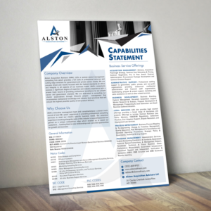 Design de Flyer par tanmoy.pramanik pour Alston Global Strategies LLC | Design : #13302808