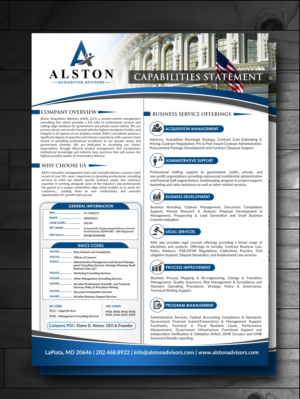 Design de Flyer par innovative earth pour Alston Global Strategies LLC | Design : #13332638