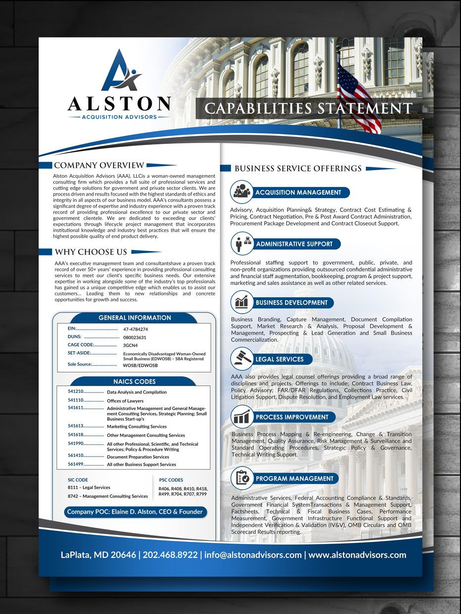 Flyer Design by innovative earth for Alston Global Strategies LLC | Design #13340889