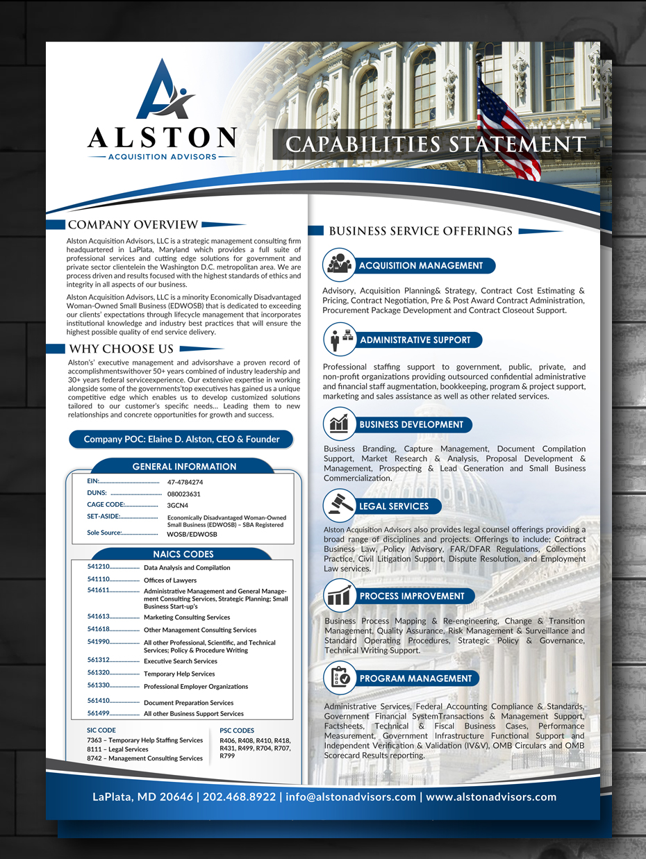 Design de Flyer par innovative earth pour Alston Global Strategies LLC | Design #13342156