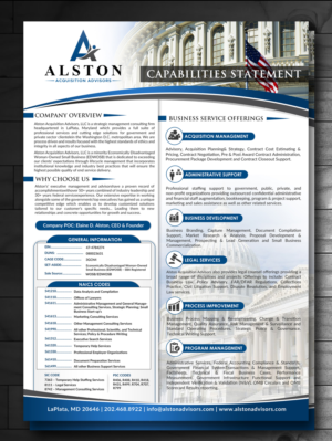 Flyer Design by innovative earth for Alston Global Strategies LLC | Design: #13342156