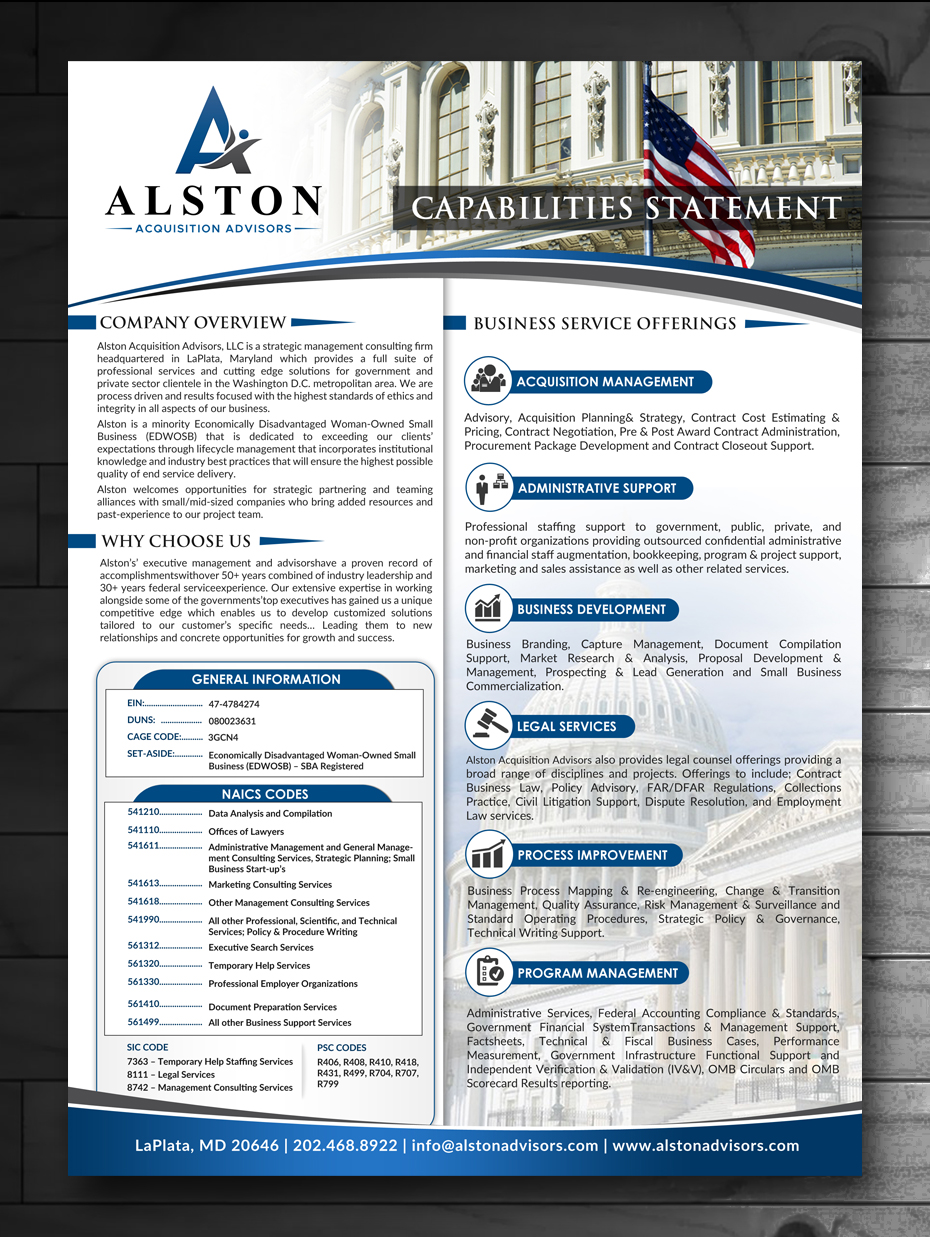 Flyer Design by innovative earth for Alston Global Strategies LLC | Design #13351031