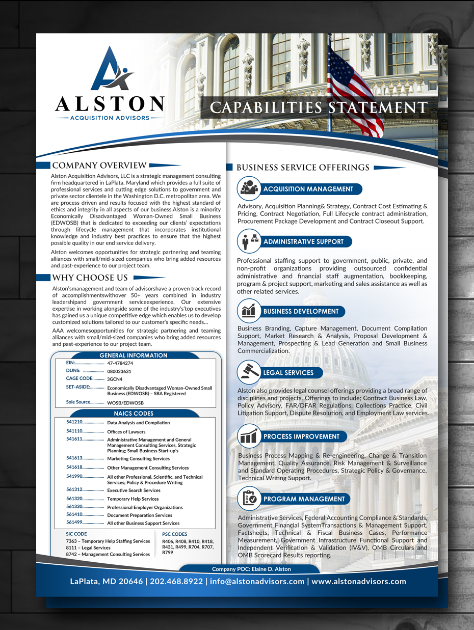 Design de Flyer par innovative earth pour Alston Global Strategies LLC | Design #13353681