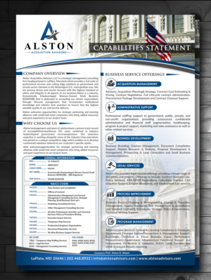 Flyer Design by innovative earth for Alston Global Strategies LLC | Design: #13353681