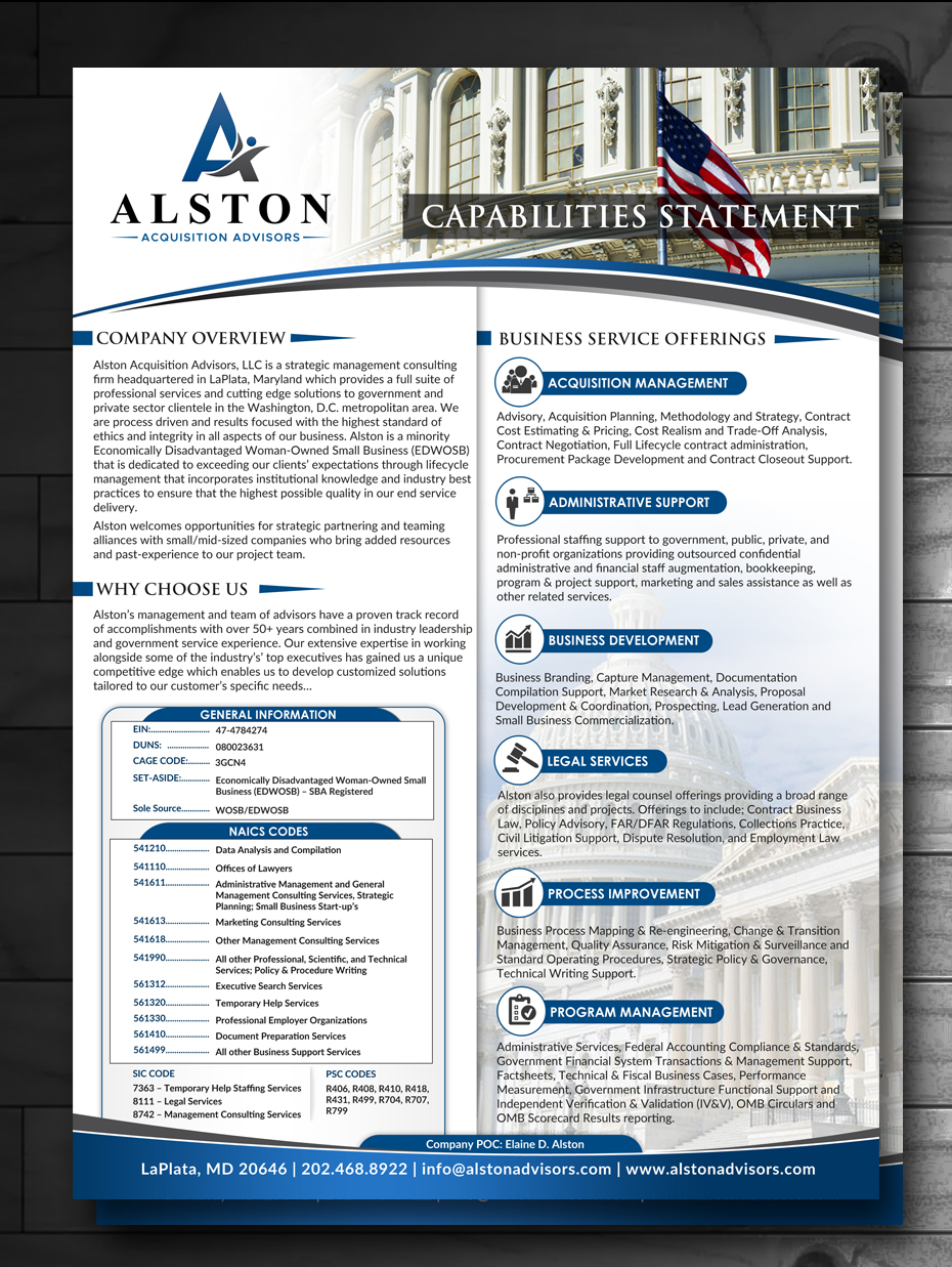 Design de Flyer par innovative earth pour Alston Global Strategies LLC | Design #13357193