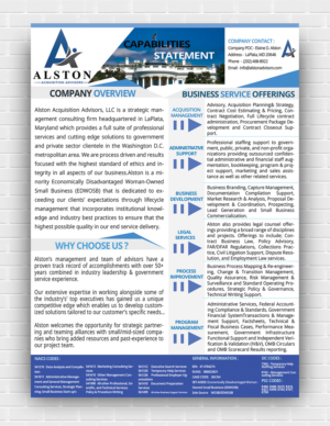 Design de Flyer par Fardinkhan194 pour Alston Global Strategies LLC | Design : #13389489