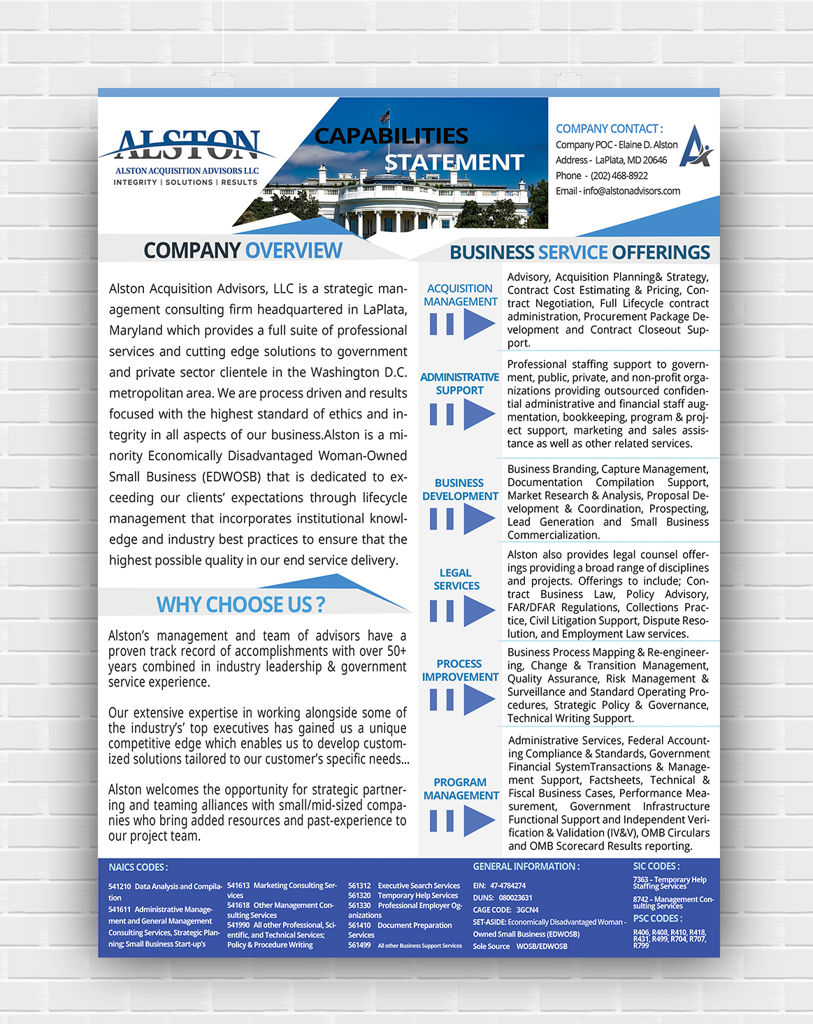 Flyer Design by Fardinkhan194 for Alston Global Strategies LLC | Design #13395507
