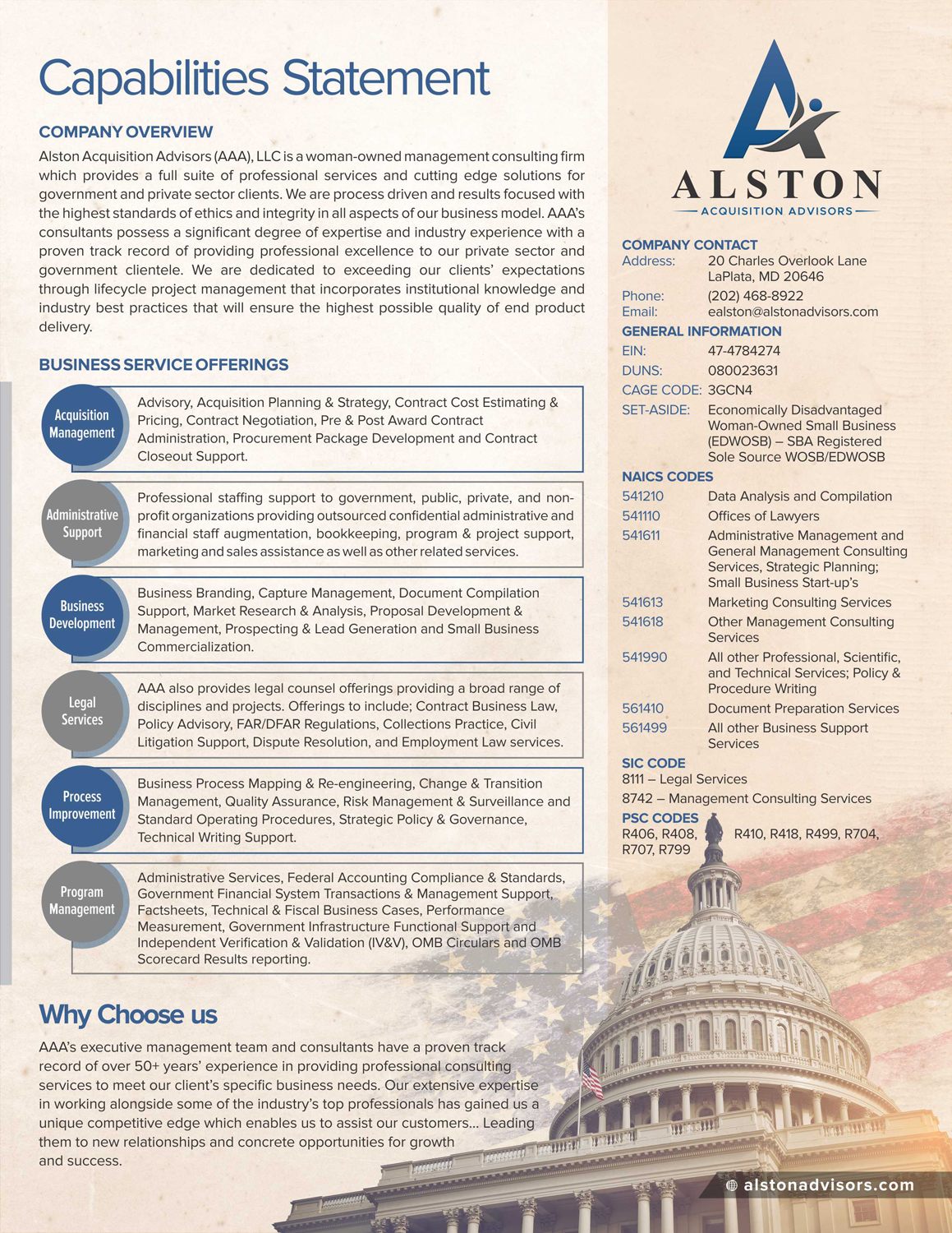 Design de Flyer par Marketing Wings pour Alston Global Strategies LLC | Design #13310766