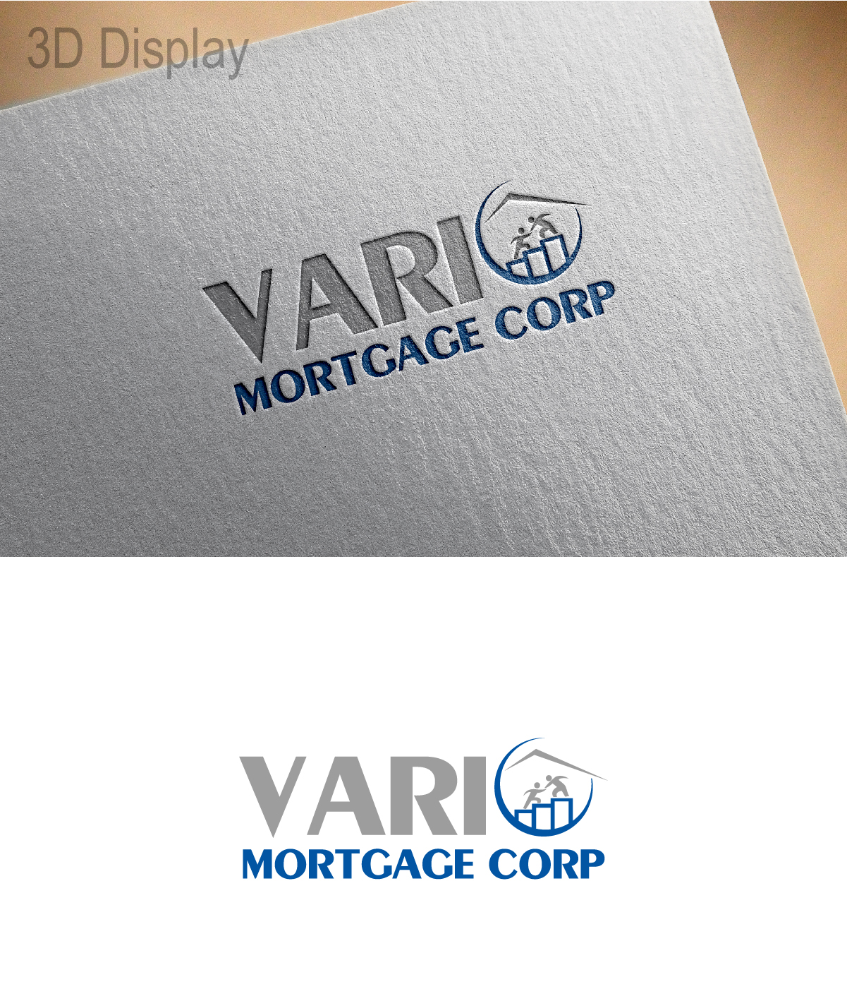 Logo Design by 3Guys for Vario Mortgage Corp. | Design #13197491