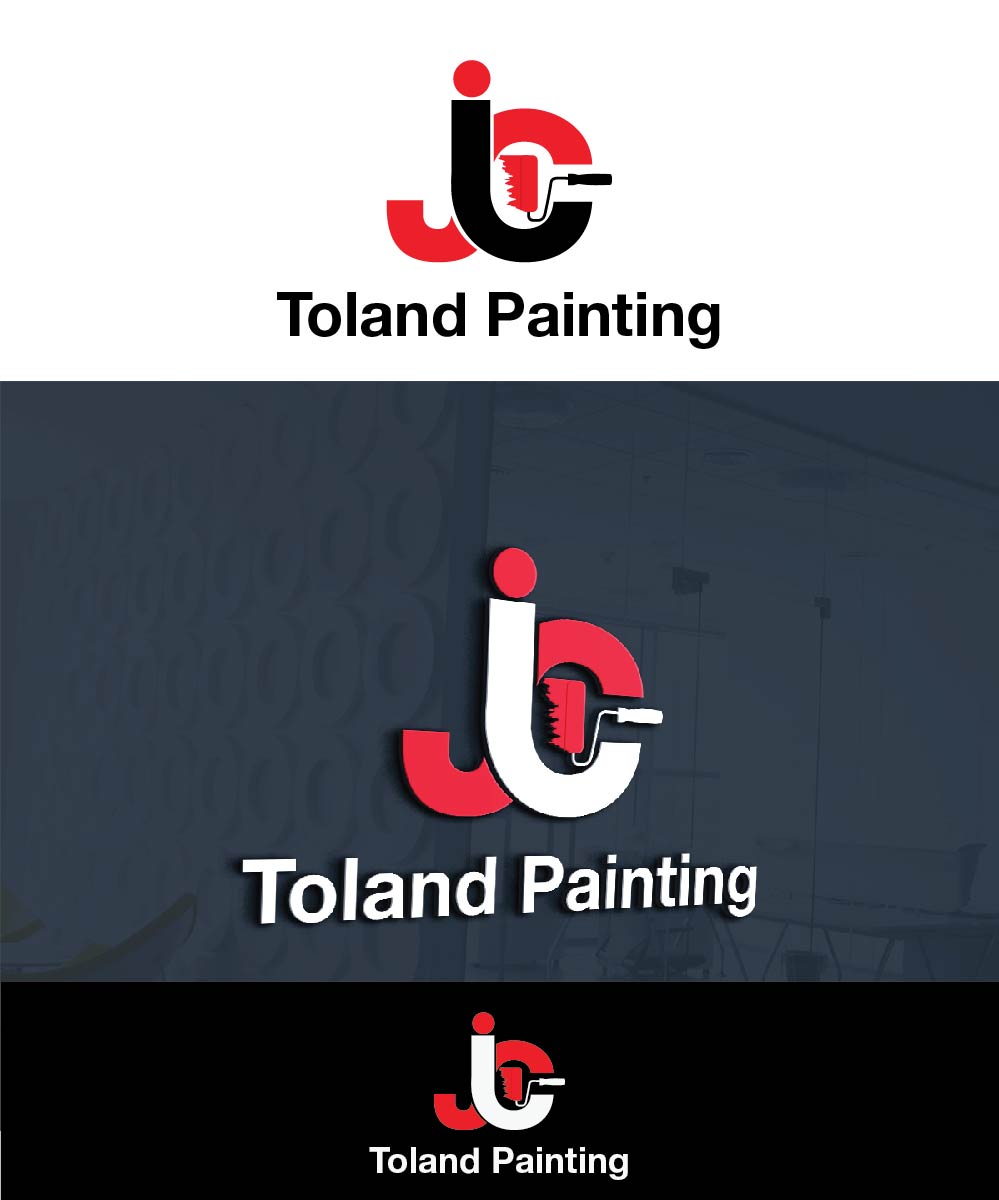 Masculine, Serious, Painting Logo Design for JC Toland Painting by