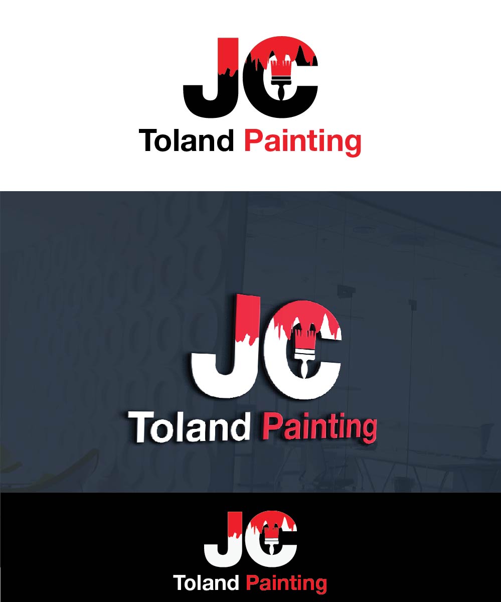 Masculine, Serious, Painting Logo Design for JC Toland Painting by