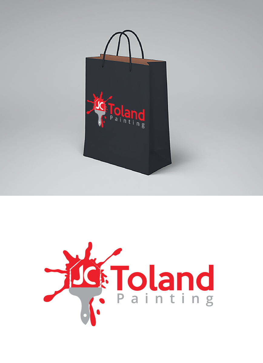 Masculine, Serious, Painting Logo Design for JC Toland Painting by