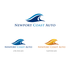 Logo Design by MoonFeather for Newport Coast Auto | Design #13171369