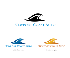 Logo Design by MoonFeather for Newport Coast Auto | Design: #13176902