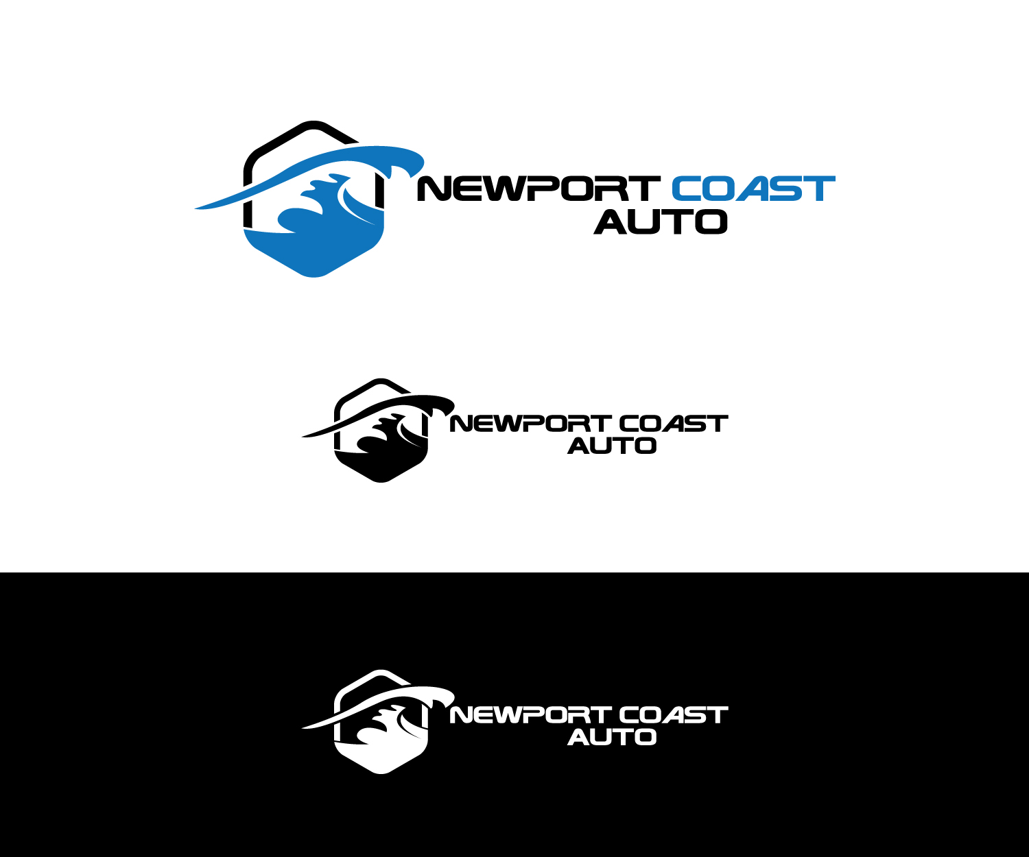 Logo Design by FLoc! Studio for Newport Coast Auto | Design #13259932